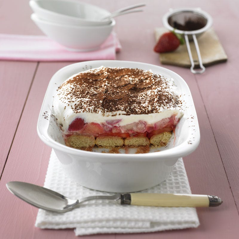 Photo de/du Tiramisù fraise rhubarbe par WW