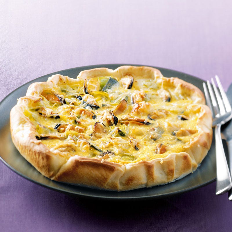 Photo de/du Flamiche aux moules et aux poireaux par WW