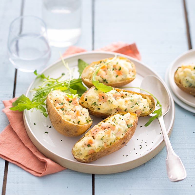 Pommes de terre au saumon