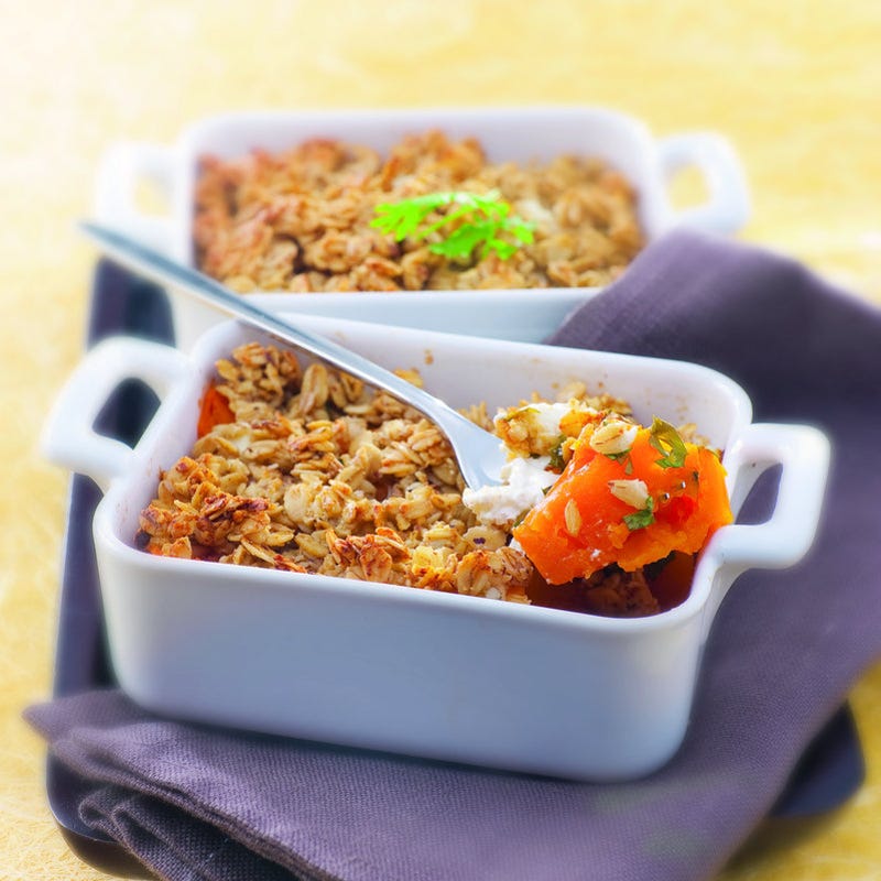 Photo de/du Crumble de potiron et fromage frais par WW