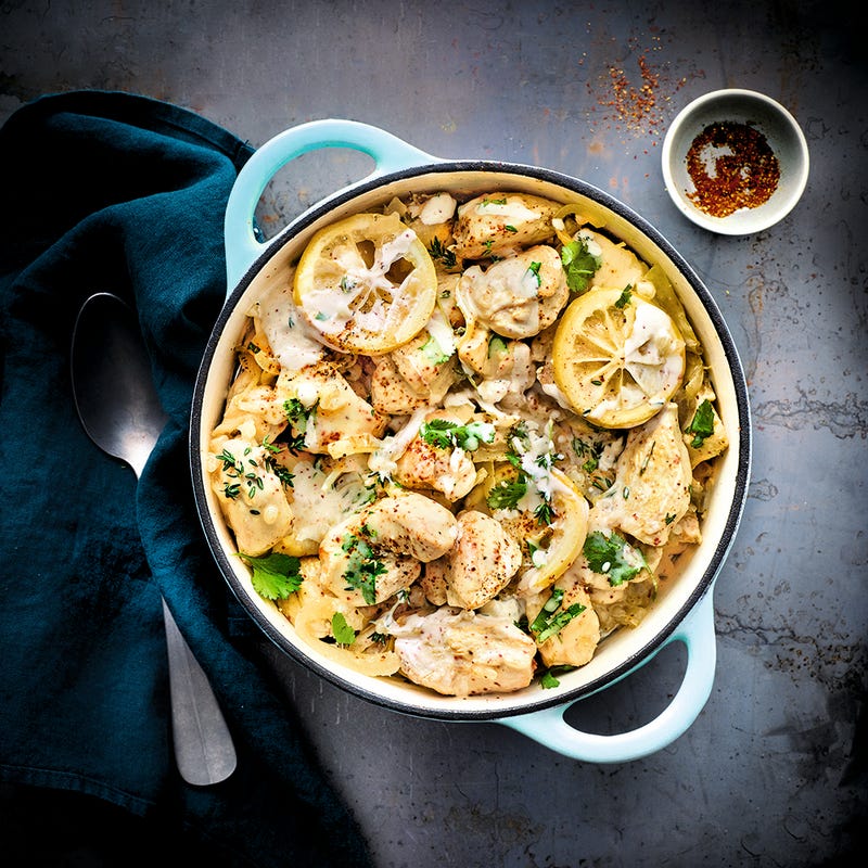 Poulet au citron et à la crème