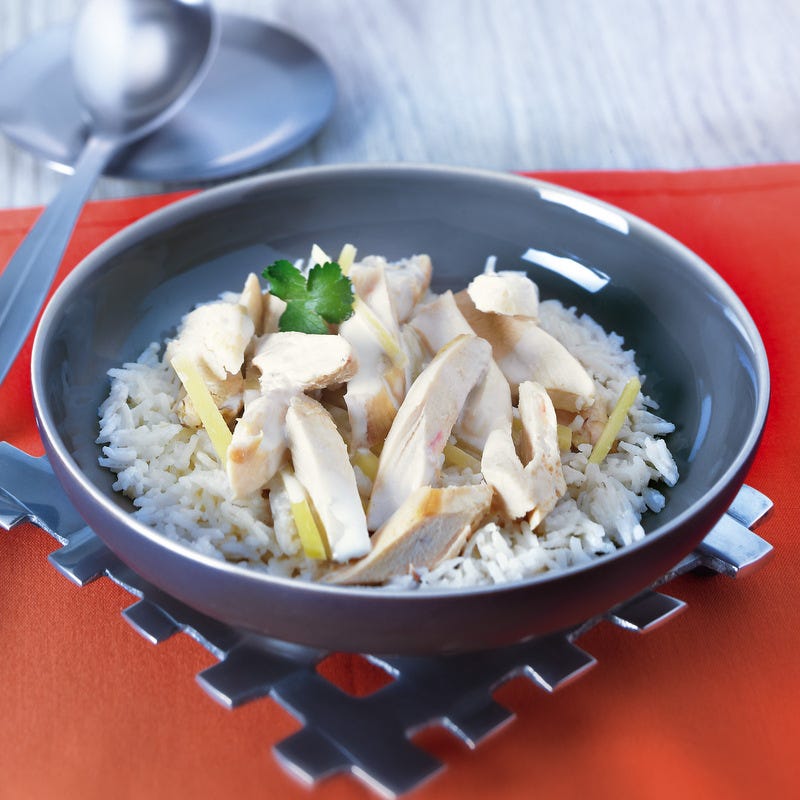 Photo de/du Poulet au gingembre, riz basmati par WW