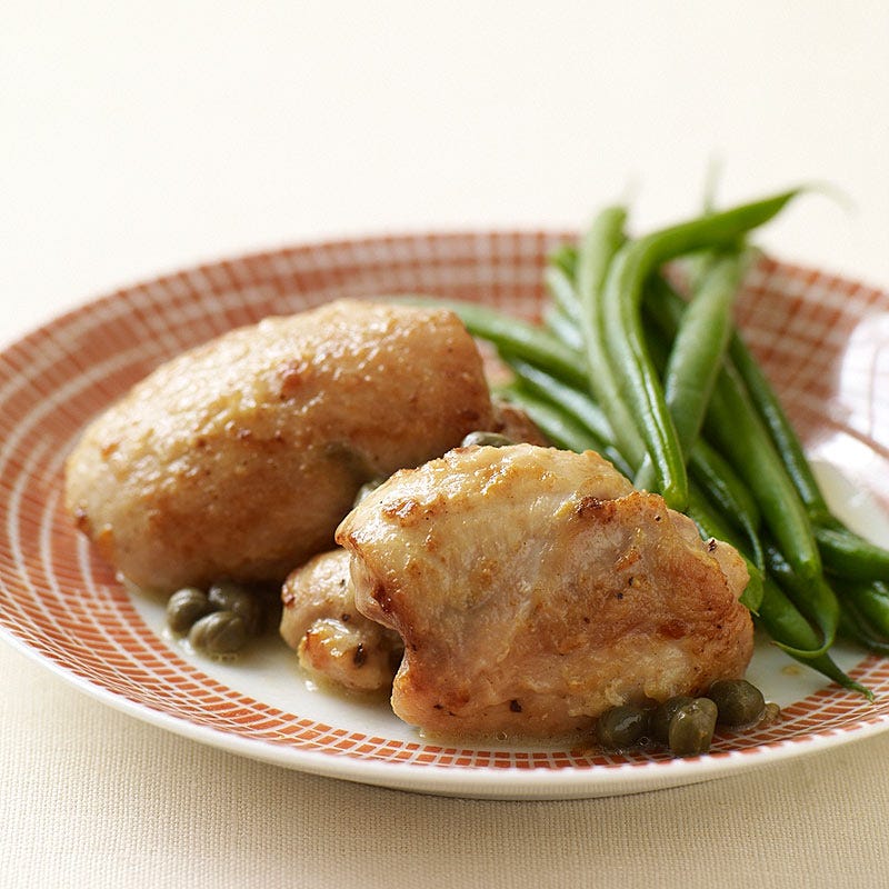 Photo de/du Cuisses de poulet au citron et aux câpres par WW