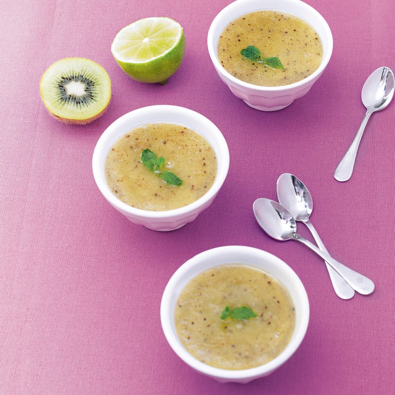 Photo de/du Soupe de kiwi légèrement citronnée par WW