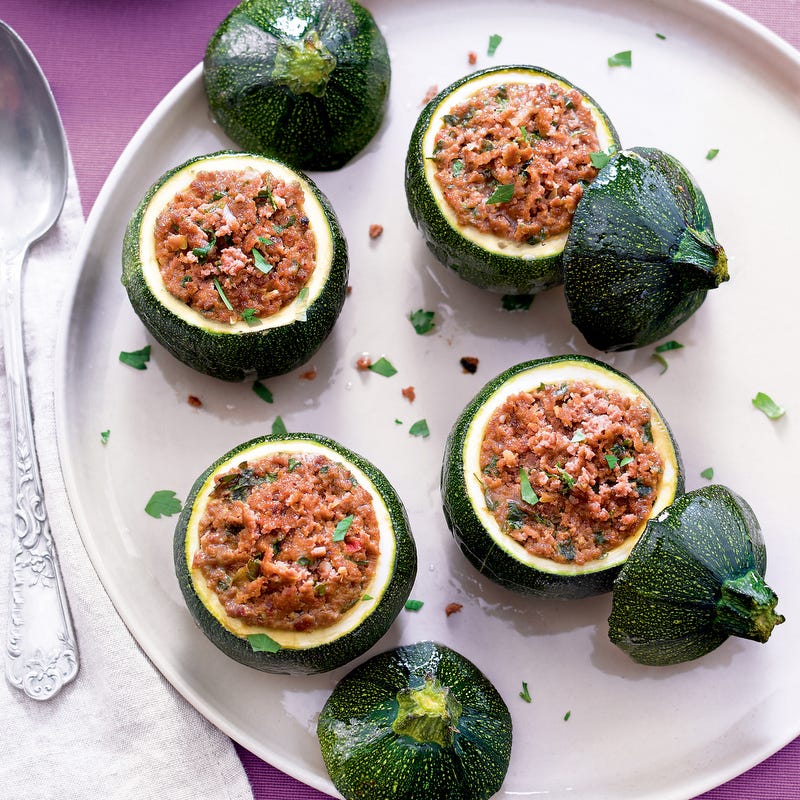 Photo de/du Courgettes farcies express par WW