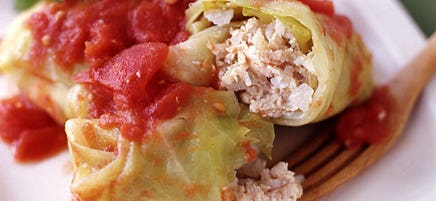 Paupiettes de chou à la dinde