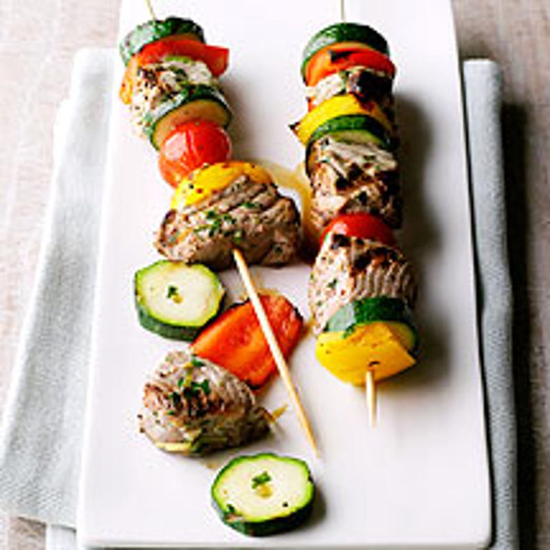 Photo de/du Brochettes de thon et légumes par WW