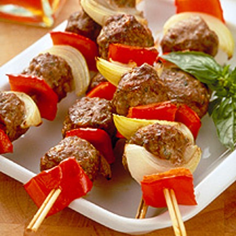 Photo de/du Brochettes de boulettes de viande grillées par WW