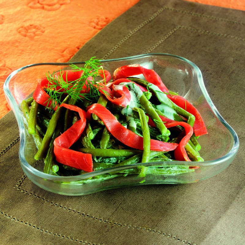 Photo de/du Salade tiède de haricots verts au saumon fumé par WW