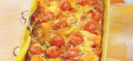 Frittata de potimarron à la sauge