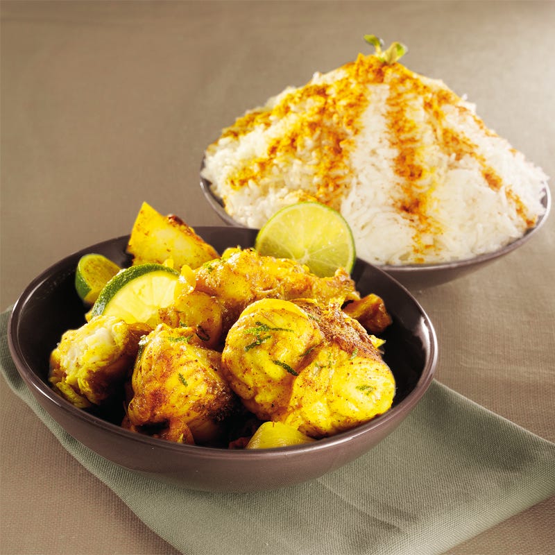 Photo de/du Massalé de lotte, riz créole par WW