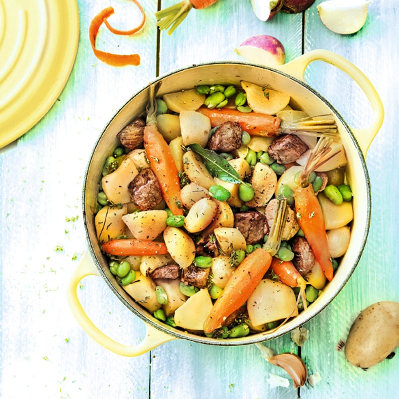 Photo de/du Veau confit aux légumes de printemps par WW