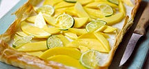 Tarte mangue coco et citron vert