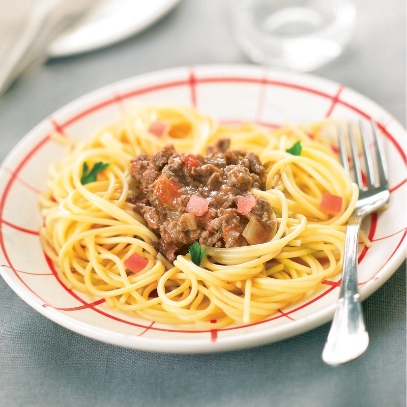 Photo de/du Spaghettis à la bolognaise par WW