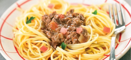 Spaghettis à la bolognaise