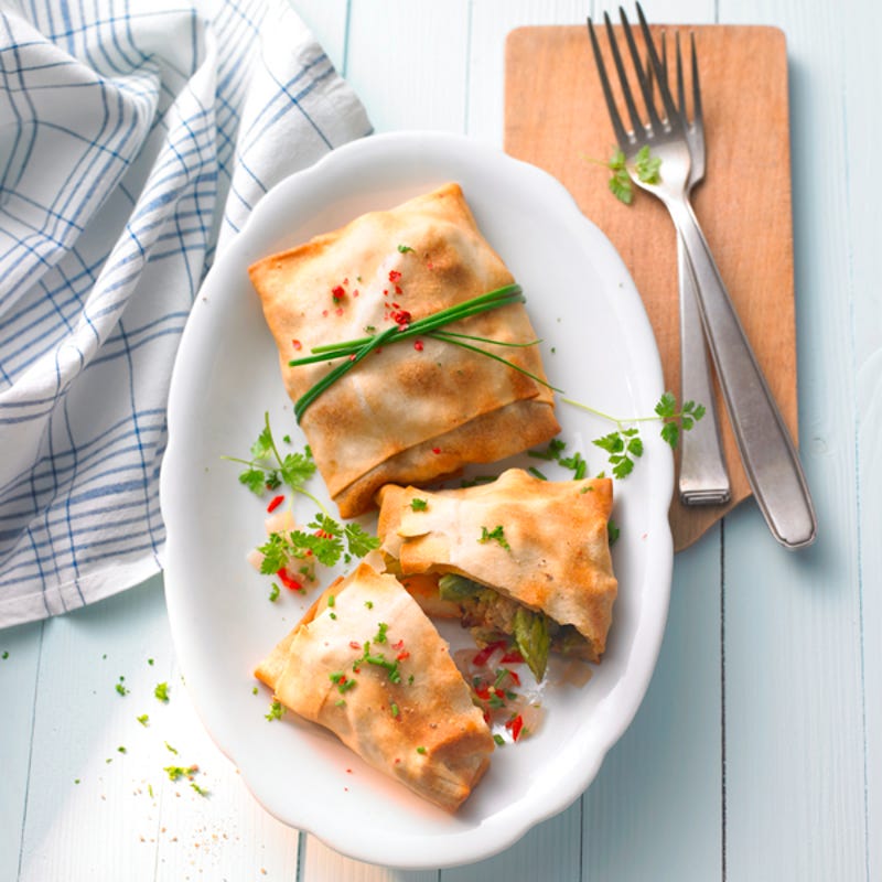 Photo de/du Ballotins aux asperges et aux crevettes par WW