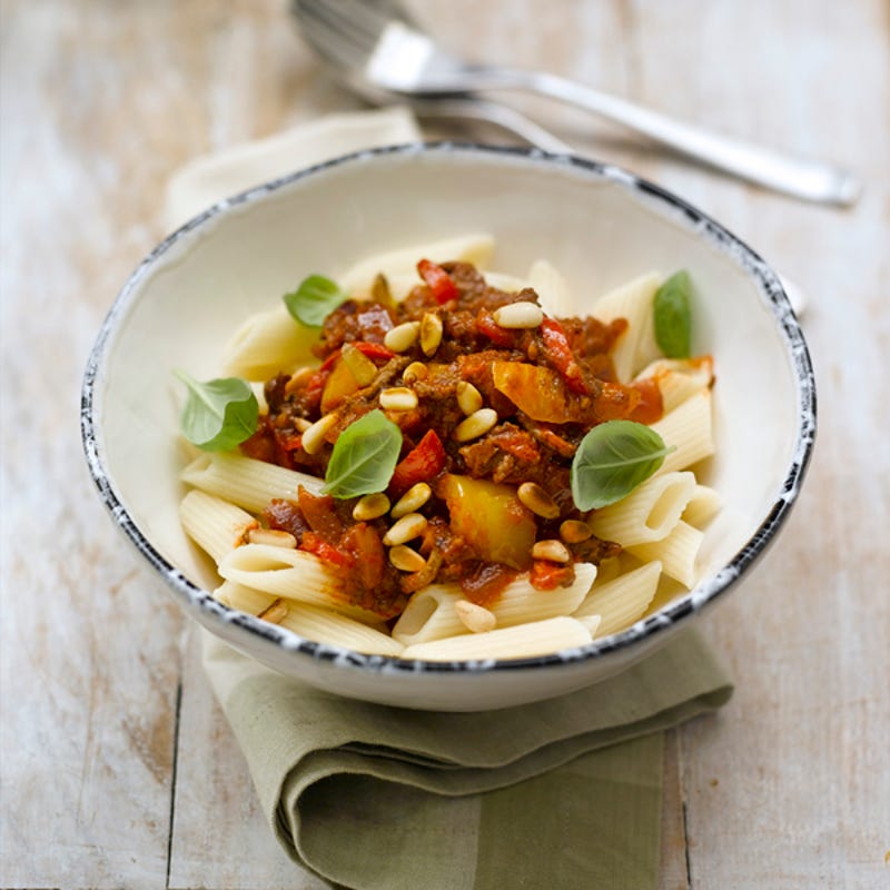 Photo de/du Penne sauce bolognaise aux légumes par WW