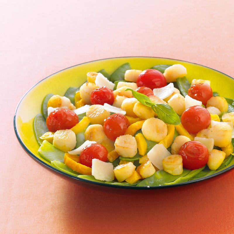 Photo de/du Grosse poêlée méditerranéenne aux pétoncles par WW