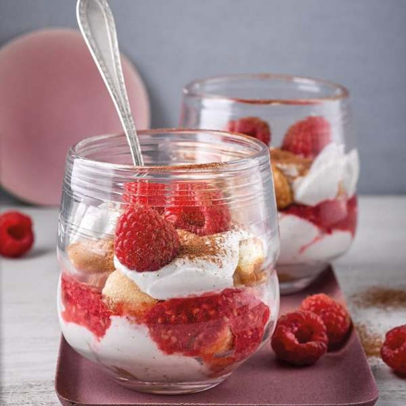Tiramisu skyr-framboises