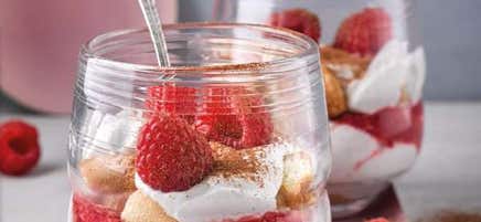 Tiramisu skyr-framboises