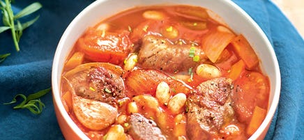 Cassoulet léger à l'agneau