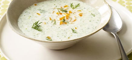 Soupe froide de concombre