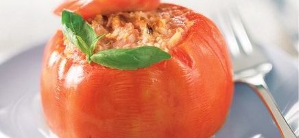 Tomates farcies aux flocons d'avoine