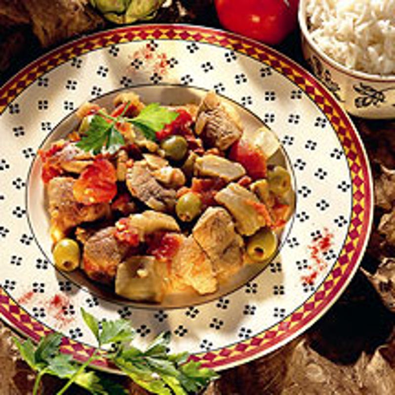 Photo de/du Tajine d'agneau aux fonds d'artichauts par WW