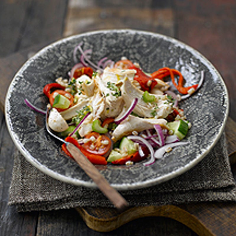 Photo de/du Salade d'orge et de poulet grillé par WW