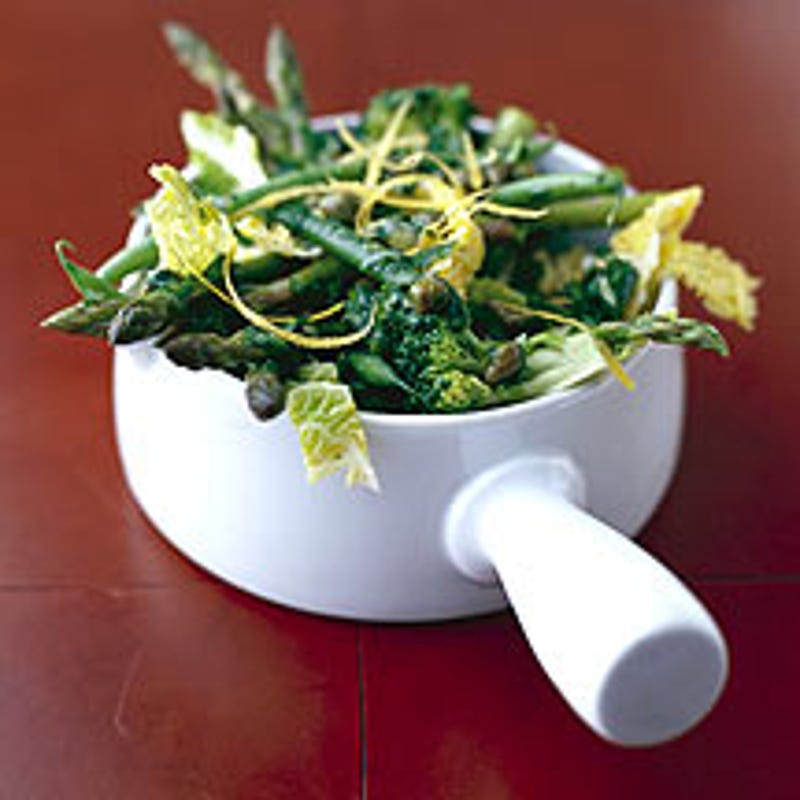 Photo de/du Légumes verts croquants sauce citron par WW