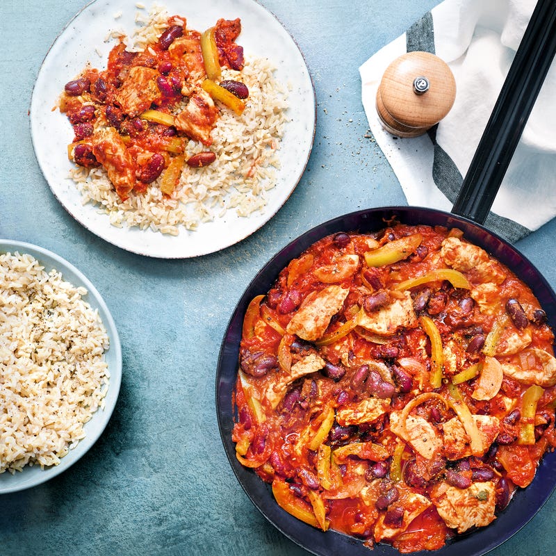 Émincé de dinde façon chili con carne
