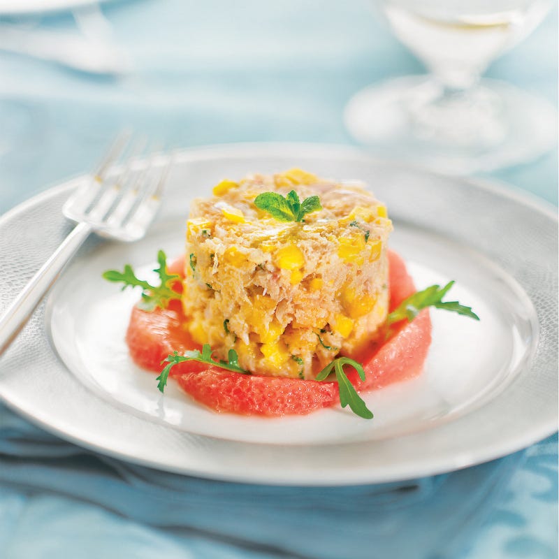 Photo de/du Tartare de crabe, mangue et pamplemousse par WW