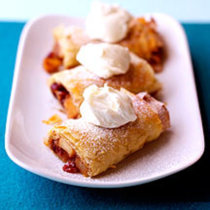 Photo de/du Strudel aux épices et sa crème vanille par WW