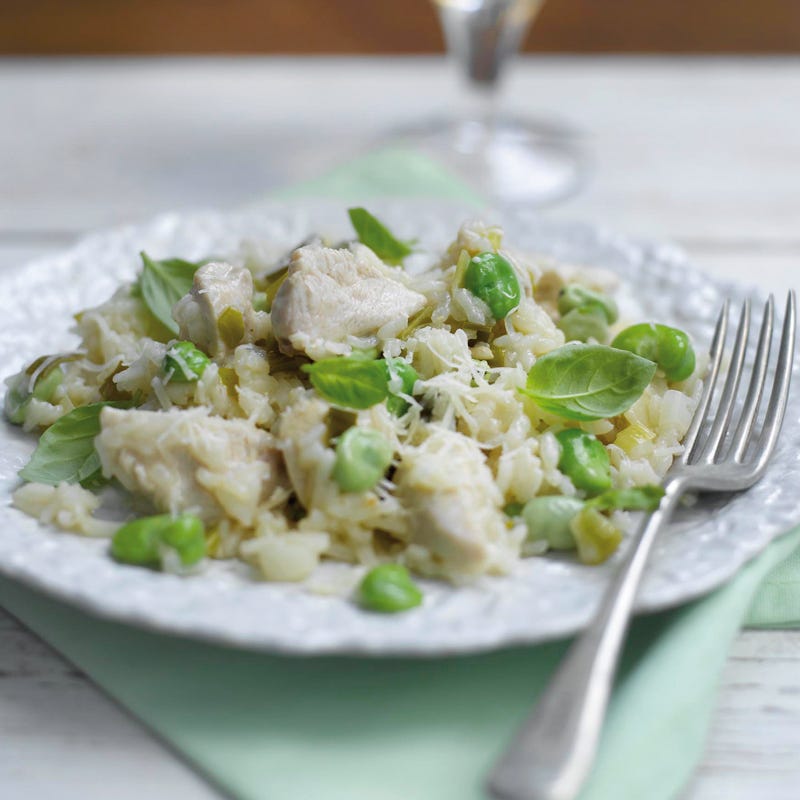 Photo de/du Risotto au poulet et fèves par WW