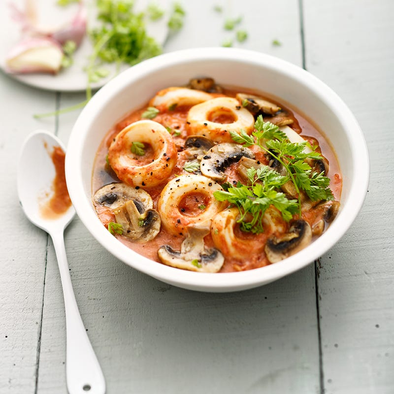 Photo de/du Poêlée de calamars aux champignons par WW