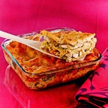 Lasagne au poulet et brocolis