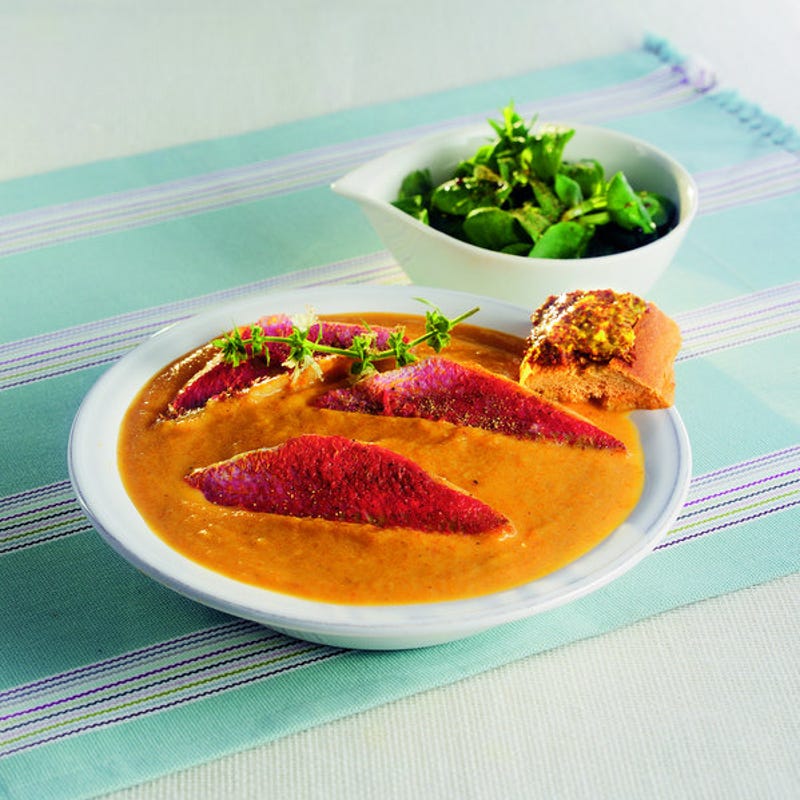 Photo de/du Rouget et son velouté de carottes par WW