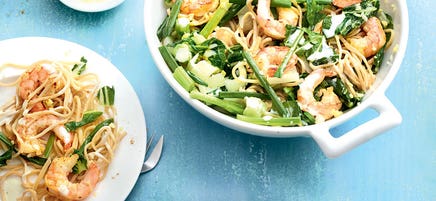 Wok de crevettes à la chinoise