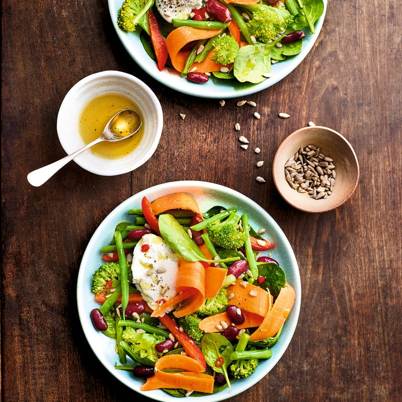 Salade d'hiver au chèvre et au miel