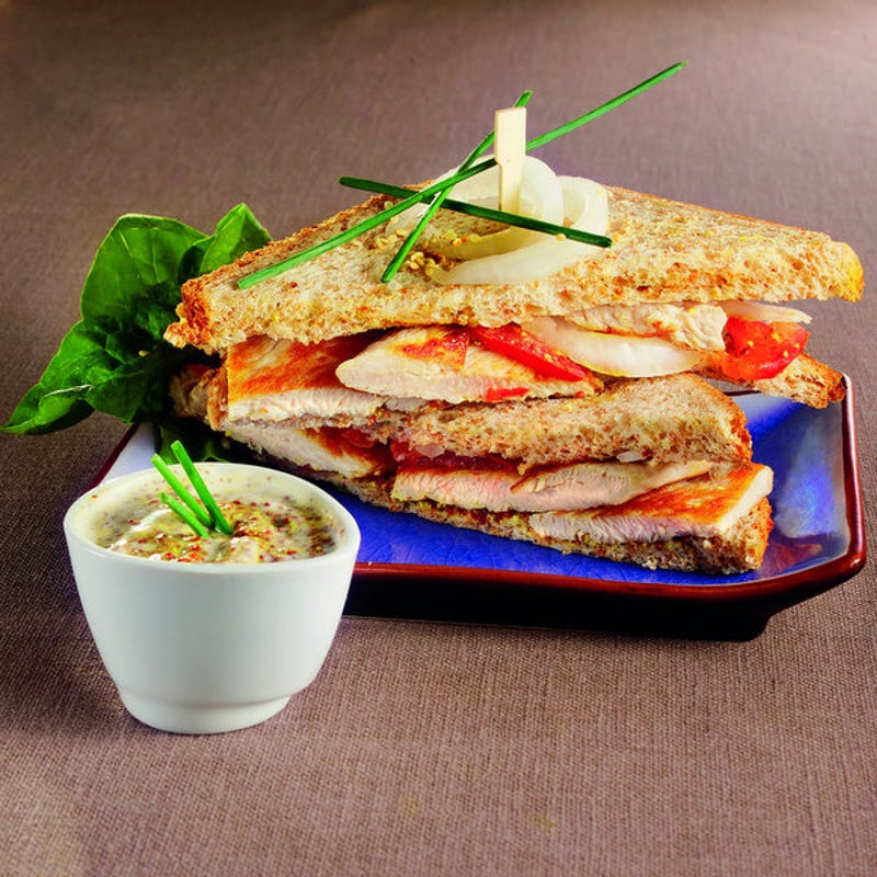 Photo de/du Sandwich dinde et crudités par WW