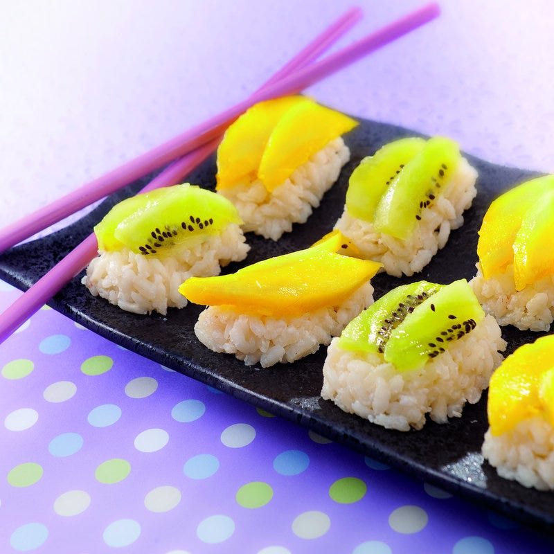 Photo de/du Sushi de mangue, cannelle-coco par WW