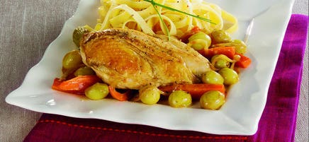 Pintade aux raisins