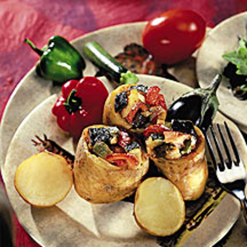 Photo de/du Pommes de terre farcies à la ratatouille par WW