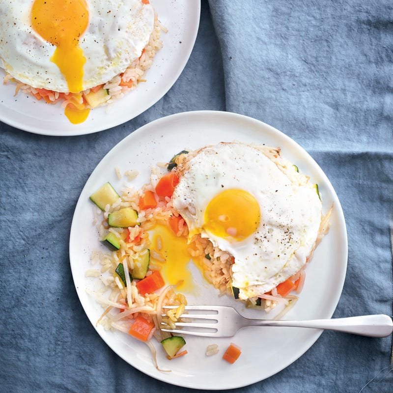Photo de/du Bol complet oeuf, légumes sautés et riz par WW