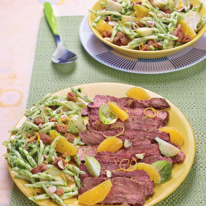 Trofie au bœuf et aux choux