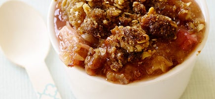 Crumble à la rhubarbe