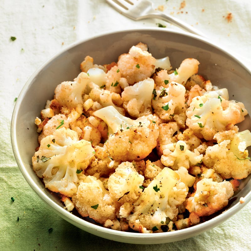 Choux-fleur mariné façon panzanella