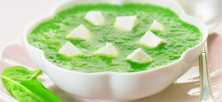 Velouté d'épinard à la feta