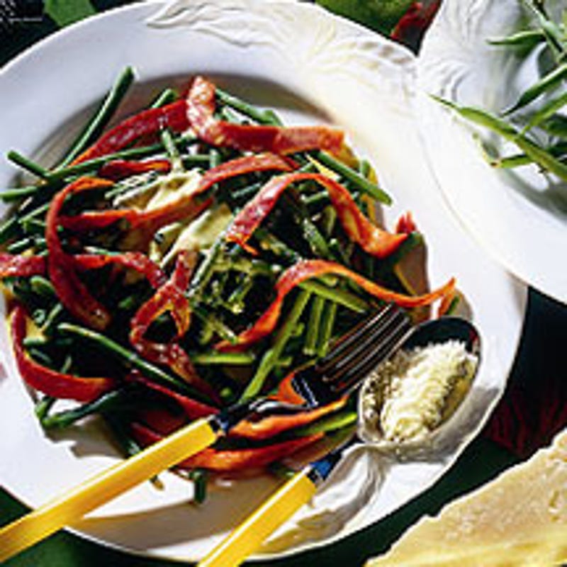 Photo de/du Haricots verts à la carbonara par WW