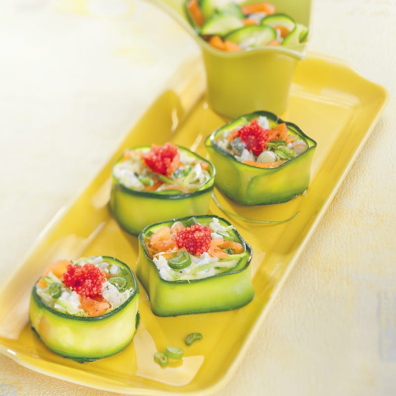 Photo de/du Fraîcheur de courgette au saumon par WW